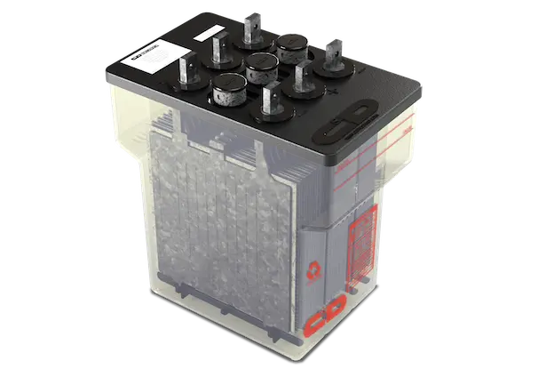 C&D DJ-HP 4V 130Ah @ 8 Hr Rate PVC Ca 1.215 SPG Flooded VLA Battery