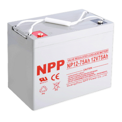 NPPower NP General Purpose Series 12V 80Ah @ 20 Hr Rate 1.300 SPG ABS-FR AGM VRLA Battery