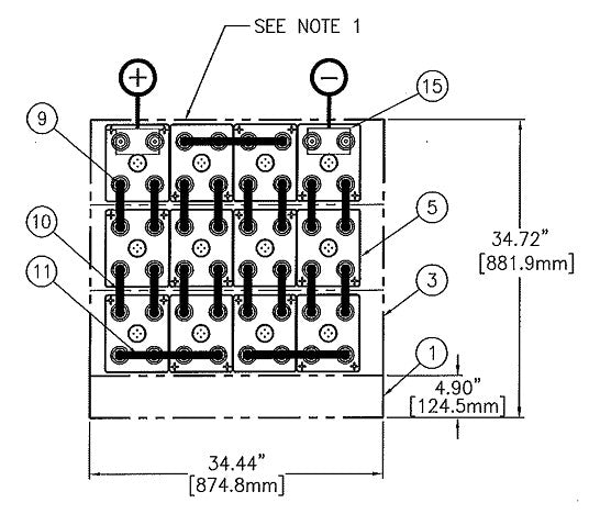 C&D msEndure II 24V 1080Ah 3H x 4W PTL NTR Battery System