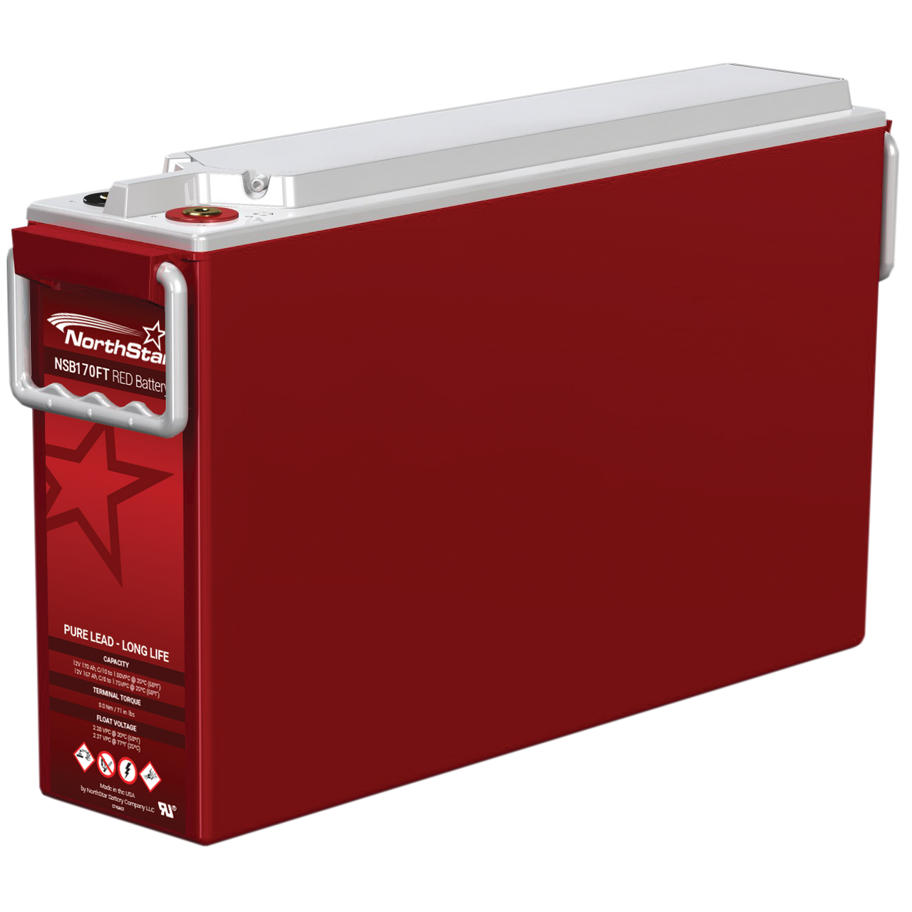 NorthStar NSB Red 12V 167Ah @ 8 Hr Rate 1.3 SPG ABS TPPL VRLA Battery