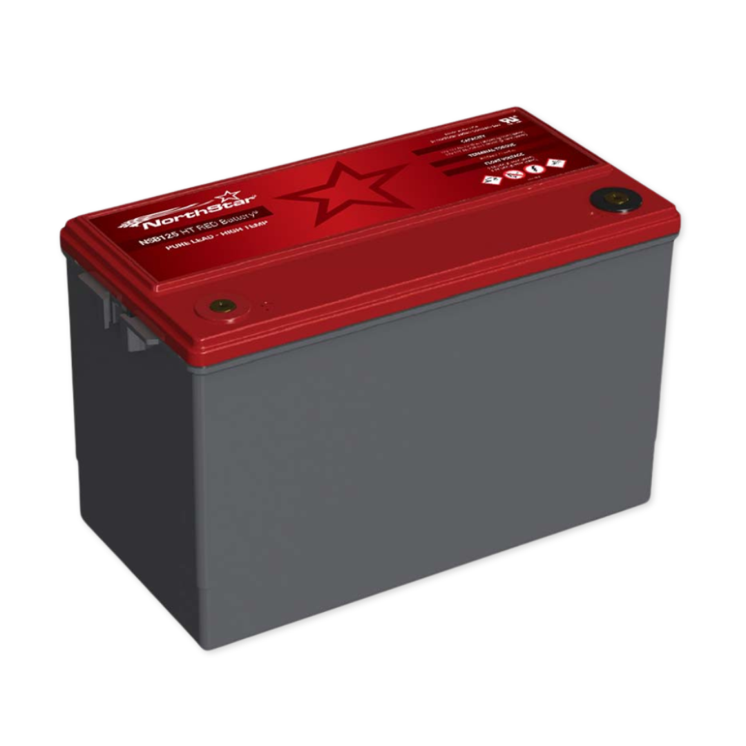 NorthStar NSB HT Red 12V 127Ah @ 8 Hr Rate 1.3 SPG ABS TPPL HighTemp VRLA Battery