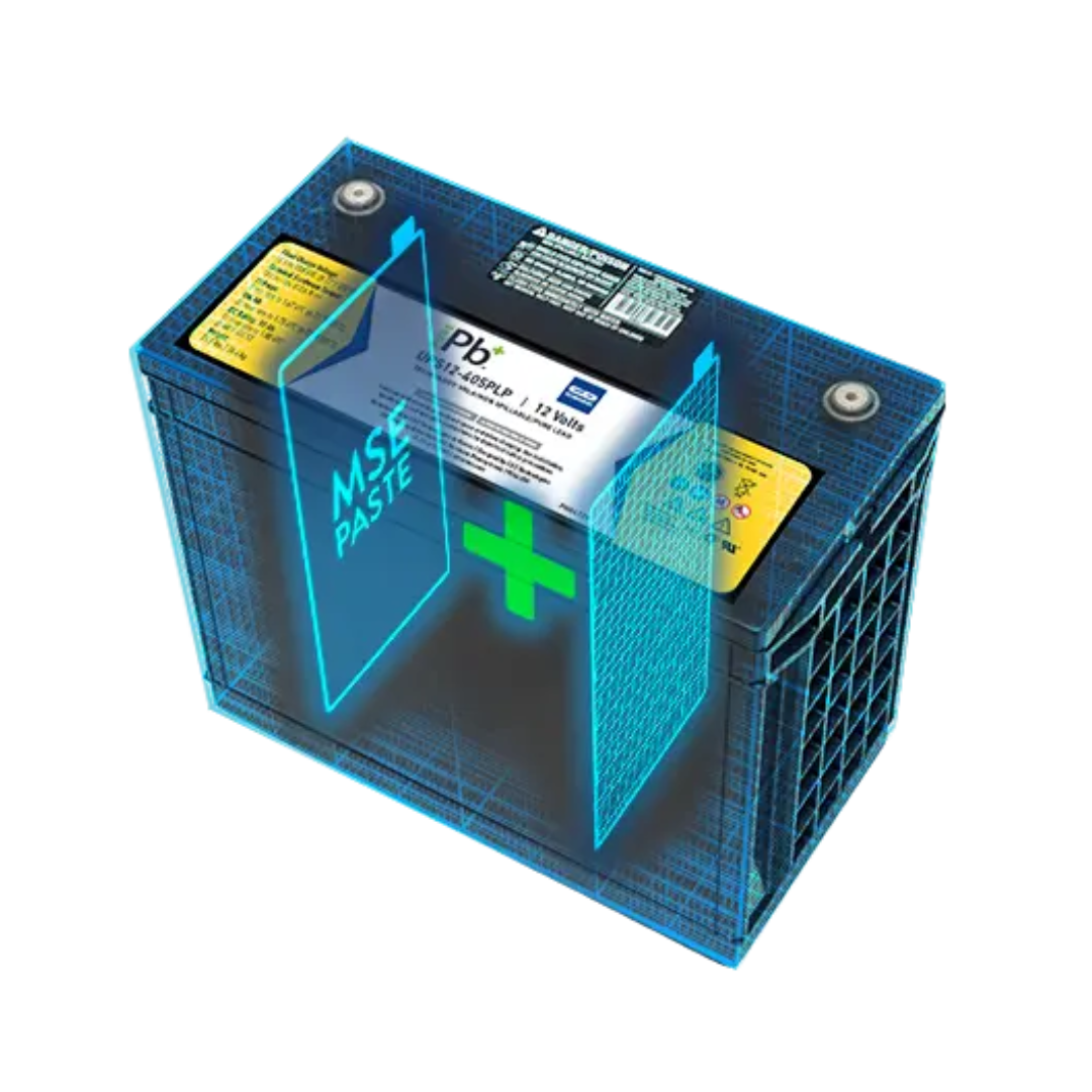 C&D Pure Lead Plus 12V 215WPC @ 15 Min Rate AGM VRLA Battery