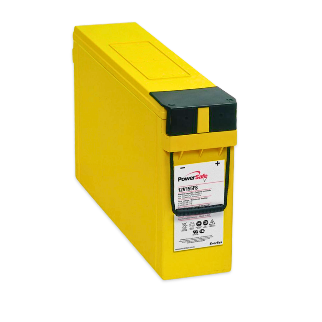 EnerSys PowerSafe V-FT 12V 155Ah @ 8 Hr Rate 1.300 SPG ABS-FR Thin Plate Pure Lead Front Terminal Battery w/ Built-In Rope Handles