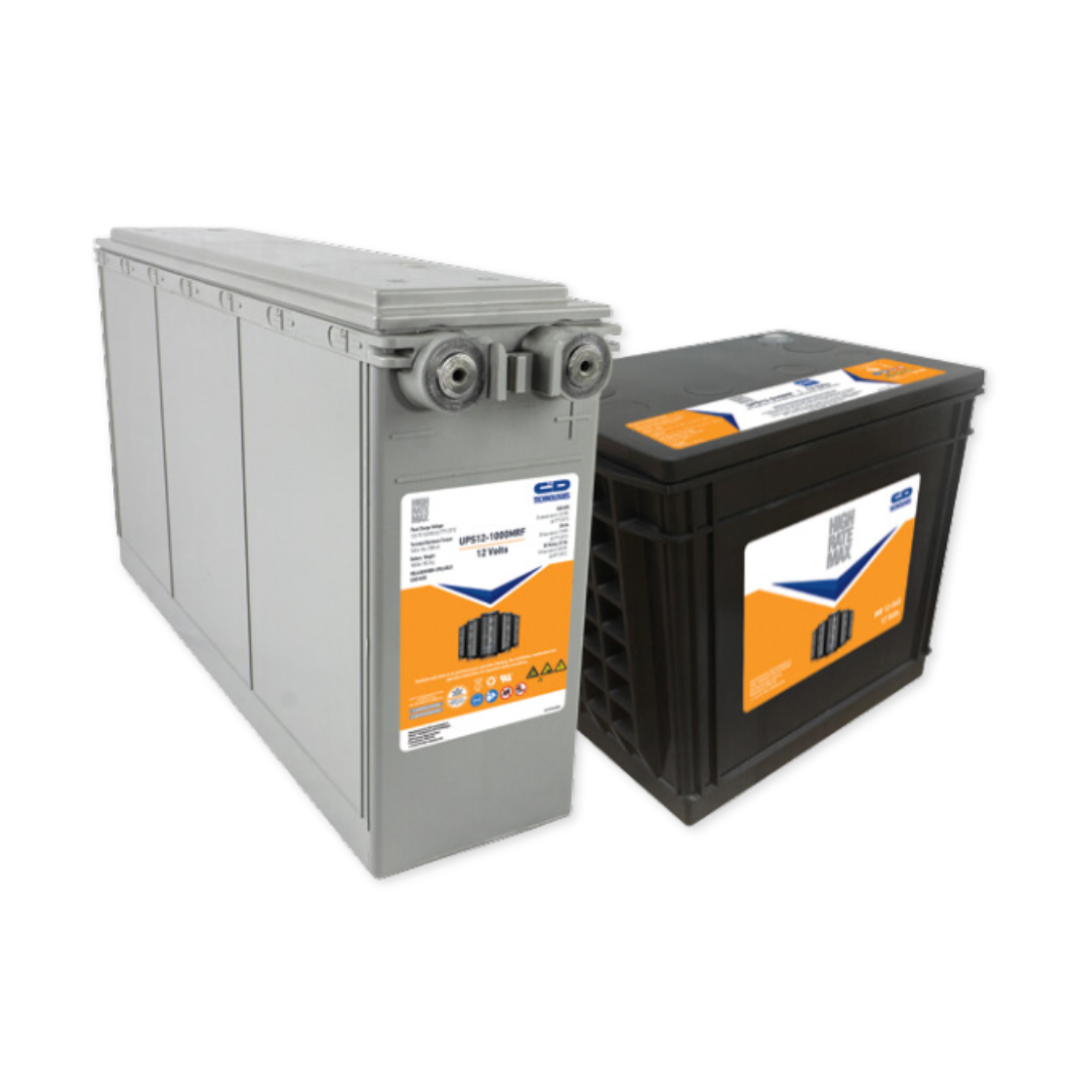 C&D High Rate Max 12V 150WPC @ 15 Min Rate AGM VRLA Battery