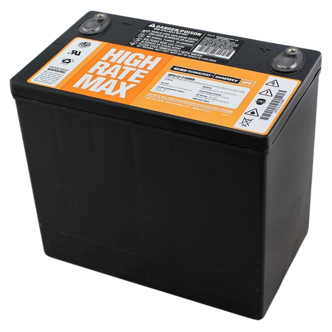 C&D High Rate Max 12V 210WPC @ 15 Min Rate AGM VRLA Battery