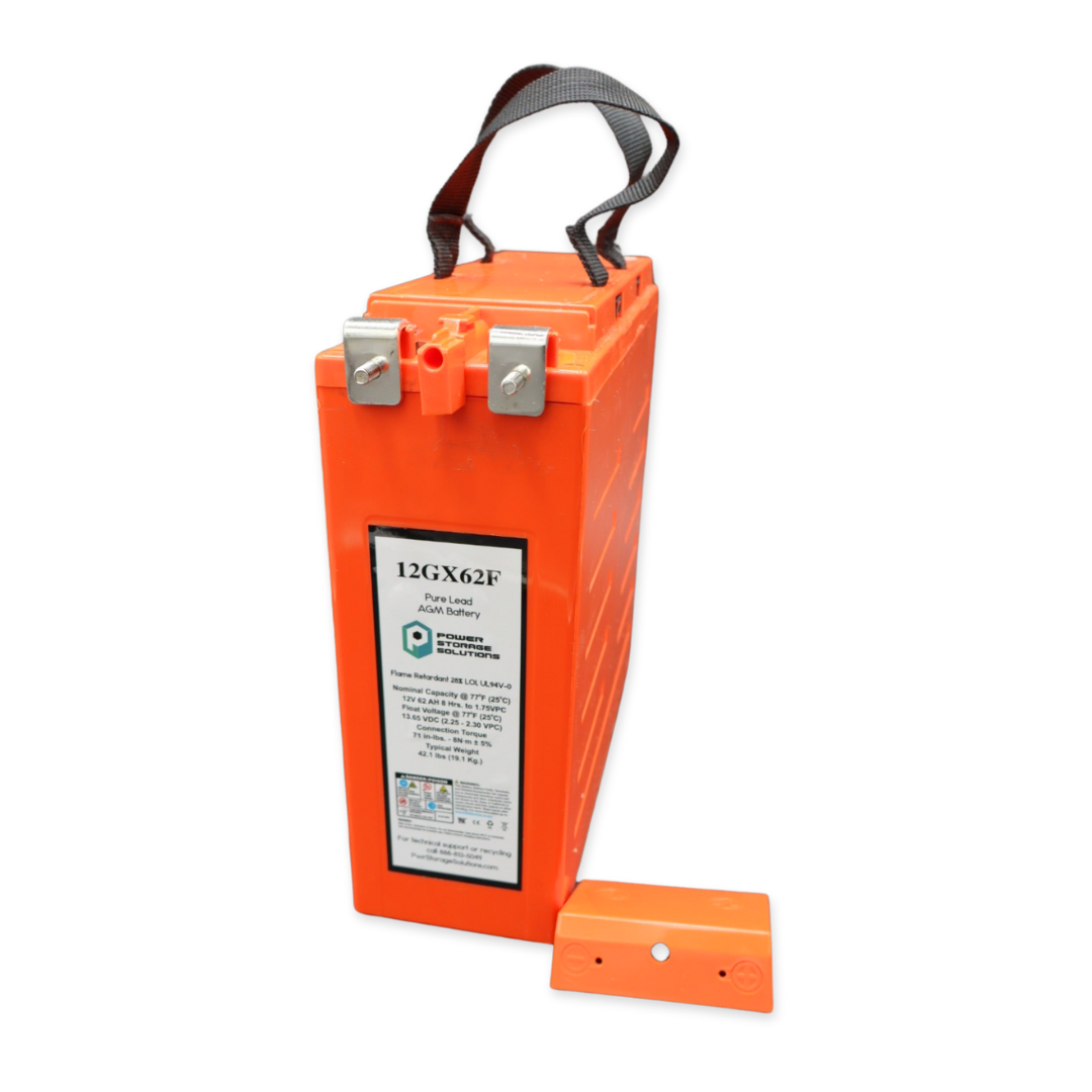 Power Storage Solutions 12GX Series 12V 62AH @ 8 Hr Rate AGM VRLA Battery