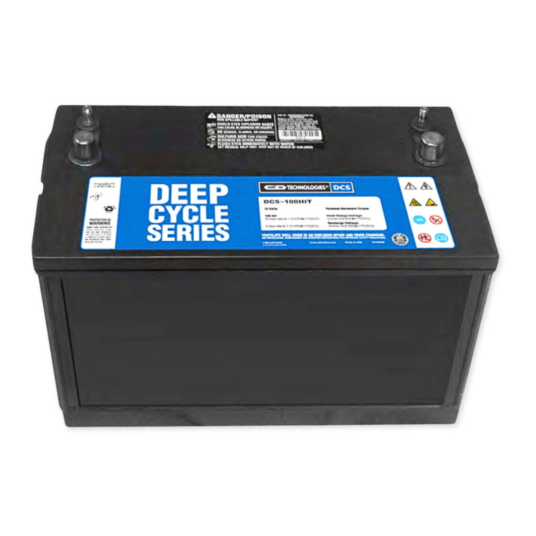 C&D Deep Cycle Series 12V 100Ah @ 20 Hr Rate AGM VRLA Battery w/ Lift Handle