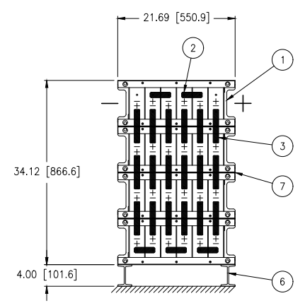 Stryten E-Series Absolyte AGP 50G07 48V 152 Ah @ 8 Hr Rate 1-Stack 6W x 4H PTR NTL FR Low Rate Battery System
