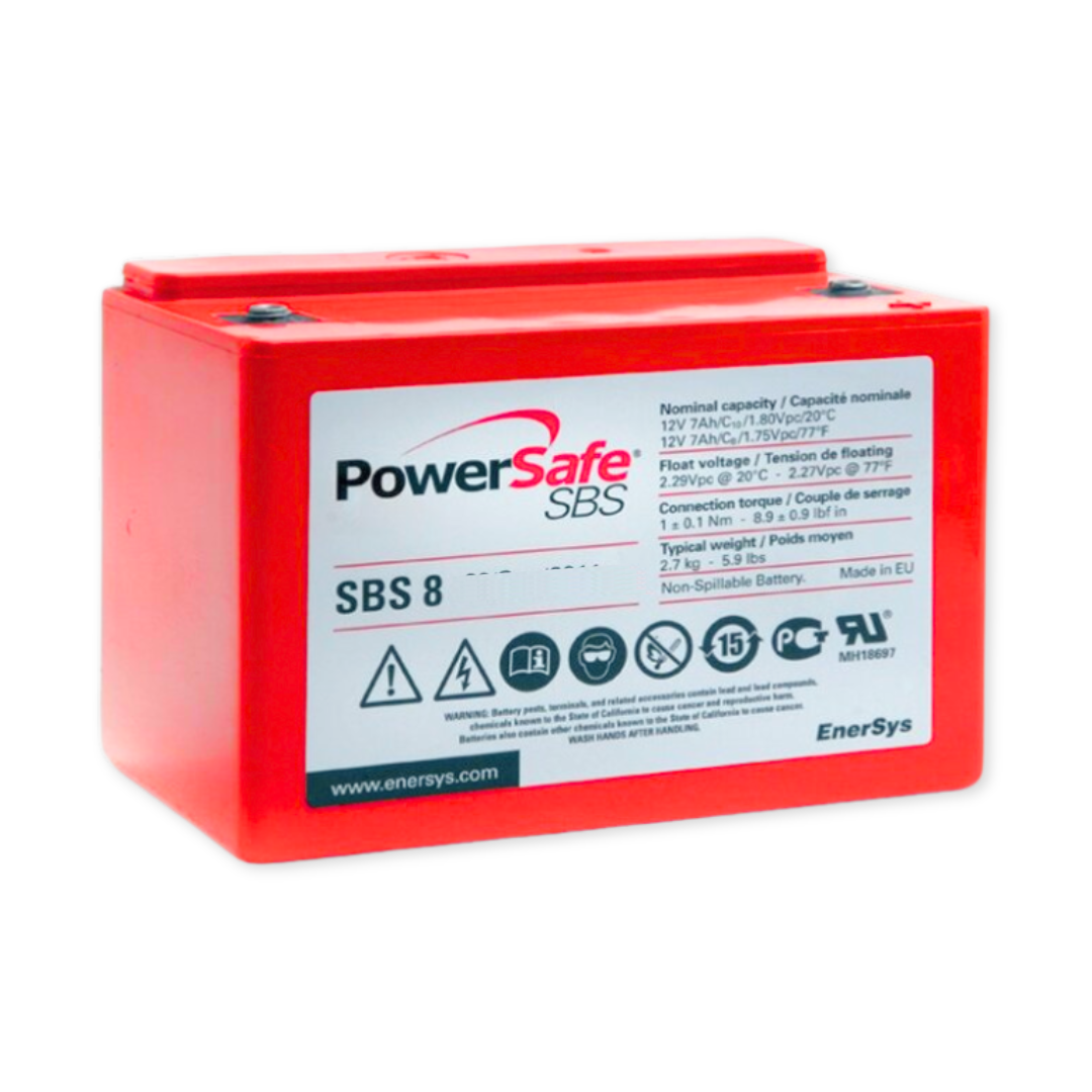 EnerSys PowerSafe SBS 12V 7Ah @ 8 Hr Rate 1.3 SPG ABS-FR Thin Plate Pure Lead Battery