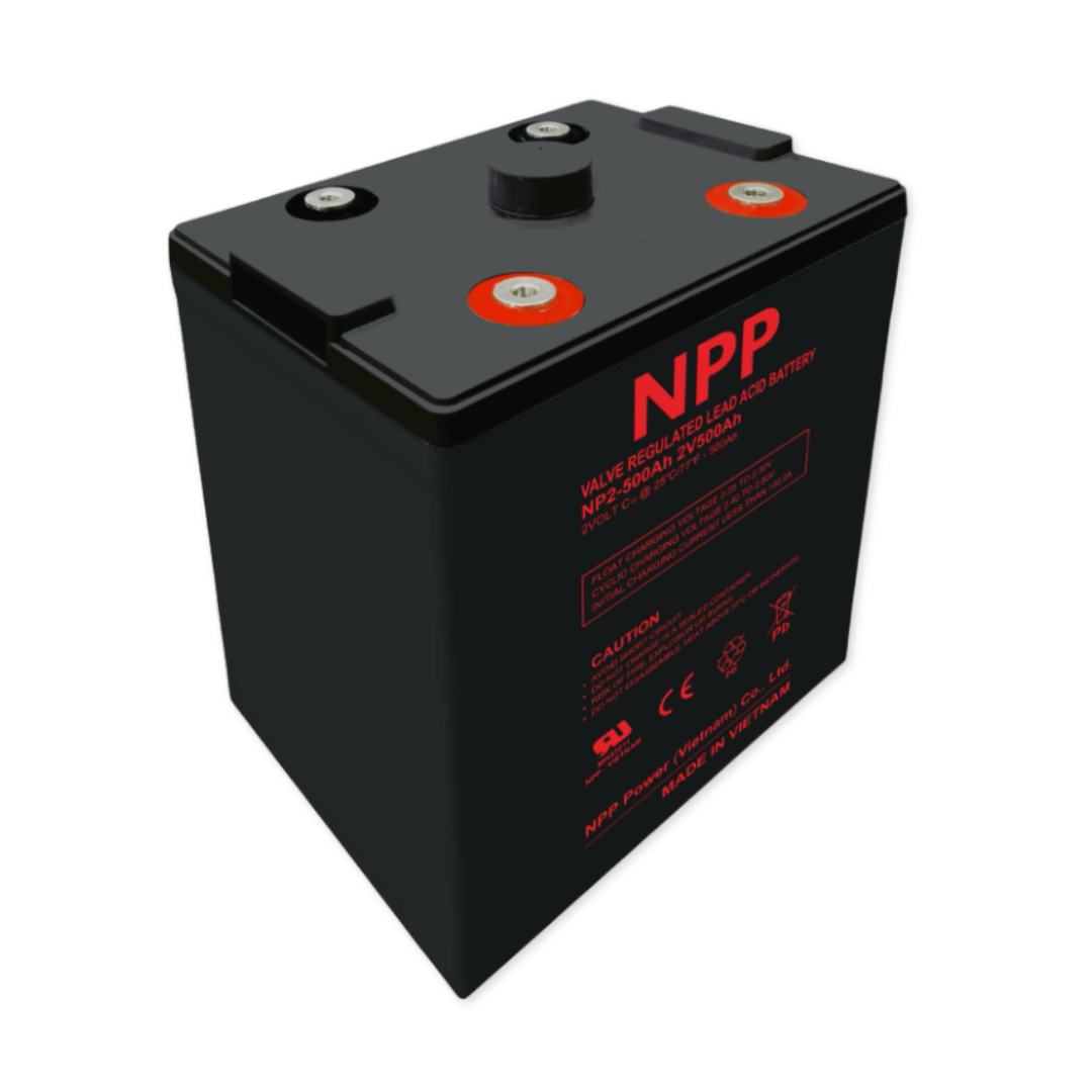 NPPower NP General Purpose Series 2V 496Ah @ 8 Hr Rate 1.300 SPG ABS-FR AGM VRLA Battery