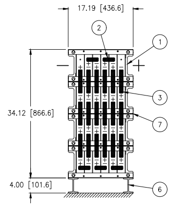 Stryten E-Series Absolyte AGP 50G05 48V 104 Ah @ 8 Hr Rate 1-Stack 6W x 4H PTR NTL FR Low Rate Battery System