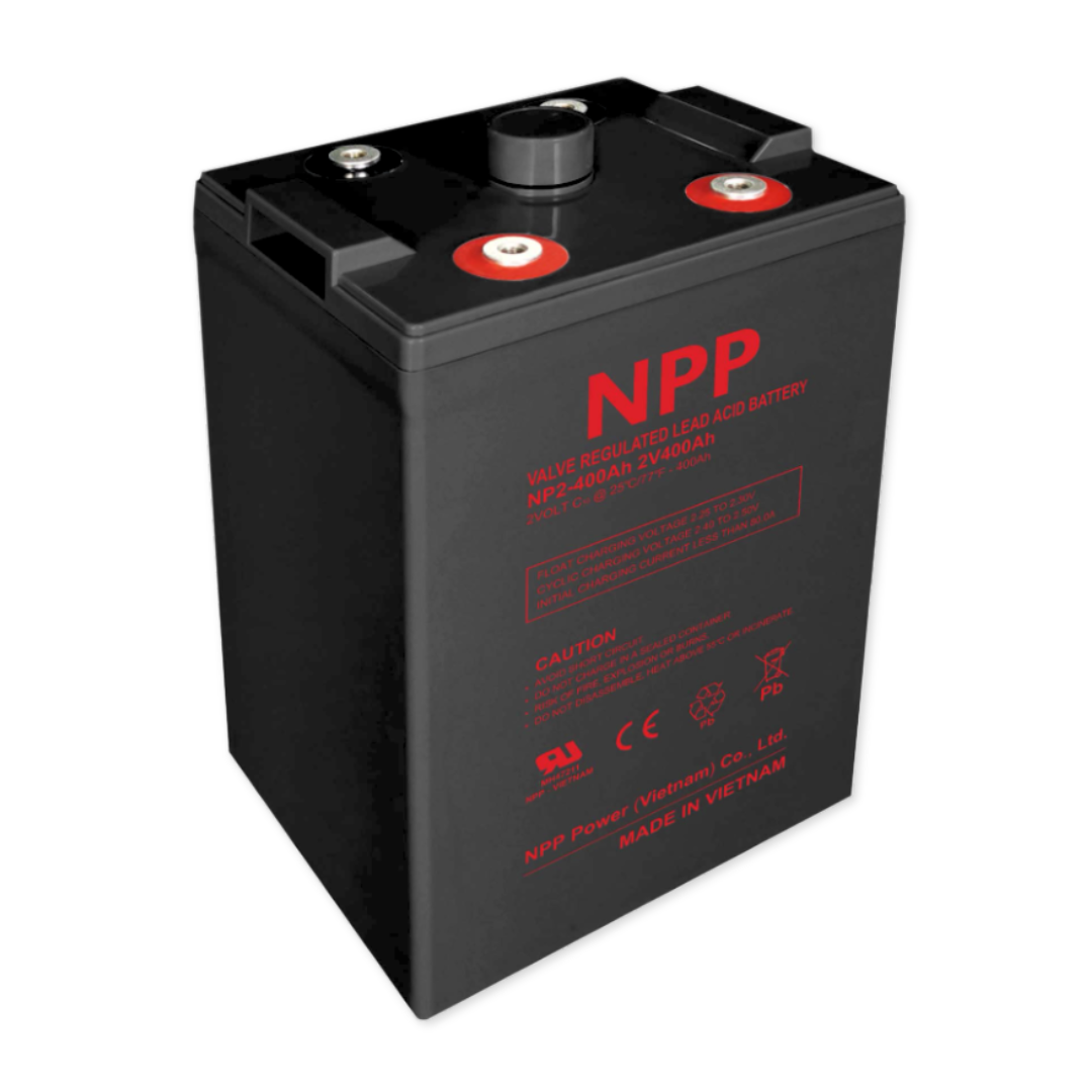 NPPower NP General Purpose Series 2V 388Ah @ 8 Hr Rate 1.300 SPG ABS-FR AGM VRLA Battery