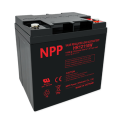 NPPower HR High Rate 12V 100WPC @ 15 Min Rate 1.300 SPG ABS-FR AGM VRLA Battery