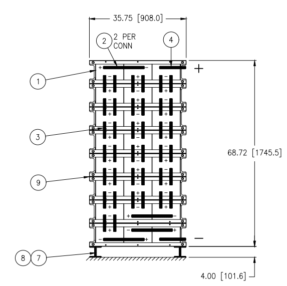 Stryten E-Series Absolyte AGP 100G27 48V 1296 Ah @ 8 Hr Rate 1-Stack 3W x 8H PTR NBR FR Low Rate Battery System