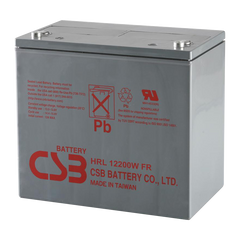 CSB Battery High Rate Long Life 12V 200WPC @ 15 Min Rate Flame Retardant Top Terminal AGM VRLA Battery