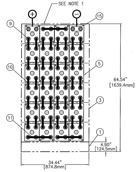 C&D msEndure II 24V 1080Ah 6H x 4W PTL NTR Cells and Terminal Hardware Only