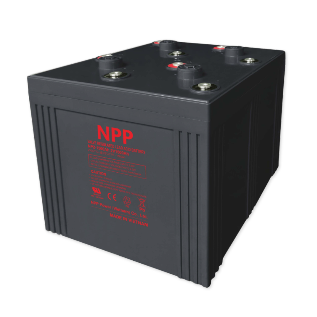 NPPower NP General Purpose Series 2V 1456Ah @ 8 Hr Rate 1.300 SPG ABS-FR AGM VRLA Battery