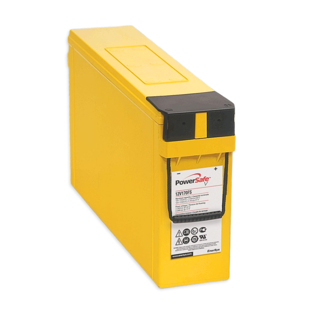 EnerSys PowerSafe V-FT 12V 170Ah @ 8 Hr Rate 1.300 SPG ABS-FR Thin Plate Pure Lead Front Terminal Battery w/ Built-In Rope Handles