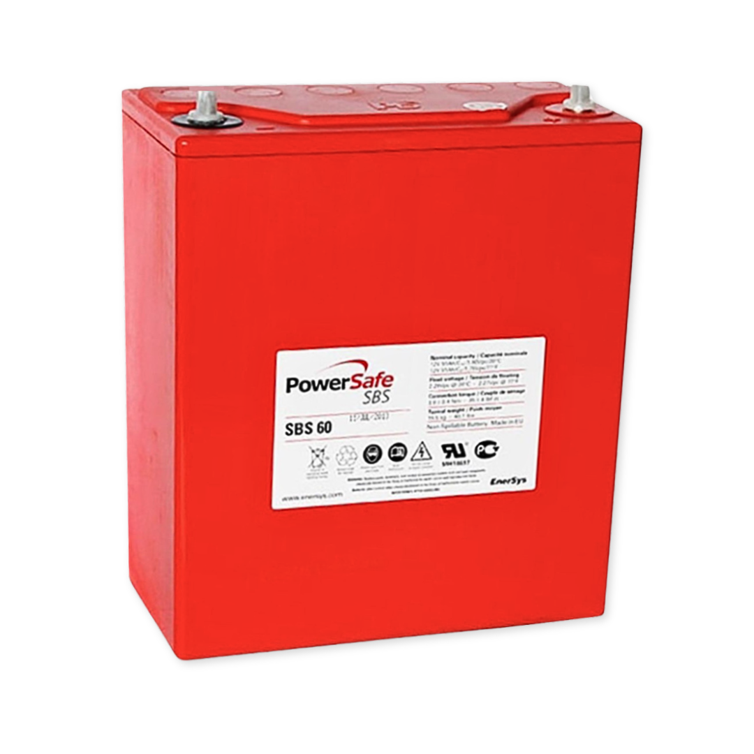 EnerSys PowerSafe SBS 12V 51Ah @ 8 Hr Rate 1.300 SPG ABS-FR Thin Plate Pure Lead Battery
