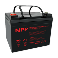 NPPower NP General Purpose Series 12V 37Ah @ 20 Hr Rate 1.300 SPG ABS-FR AGM VRLA Battery