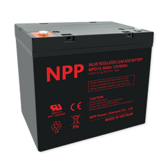 NPPower NPD Deep Cycle Series 12V 50Ah @ 8 Hr Rate 1.300 SPG ABS-FR AGM VRLA Battery