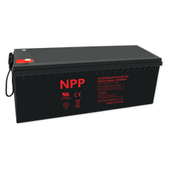 NPPower NPG Gel Series 12V 200Ah @ 8 Hr Rate 1.300 SPG ABS-FR Gel VRLA Battery