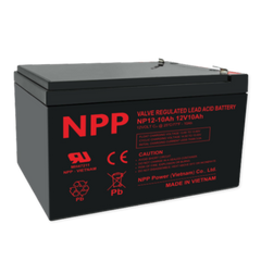 NPPower NP General Purpose Series 12V 10Ah @ 20 Hr Rate 1.300 SPG ABS-FR AGM VRLA Battery