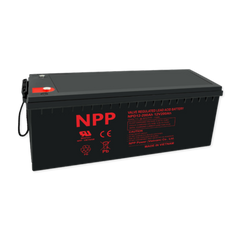 NPPower NPD Deep Cycle Series 12V 200Ah @ 8 Hr Rate 1.300 SPG ABS-FR AGM VRLA Battery