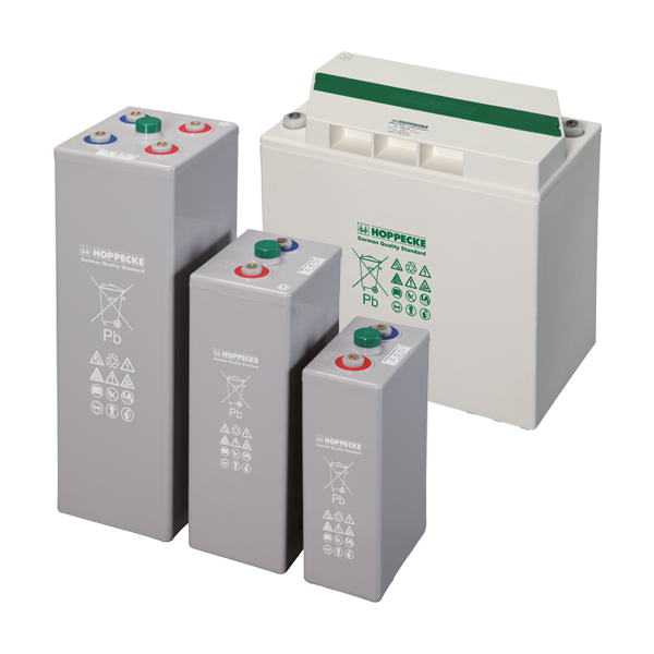 Hoppecke Grid Power VRL 2V 1225Ah @ 8 Hr Rate 1.27 SPG ABS Gel VRLA Tubular Battery