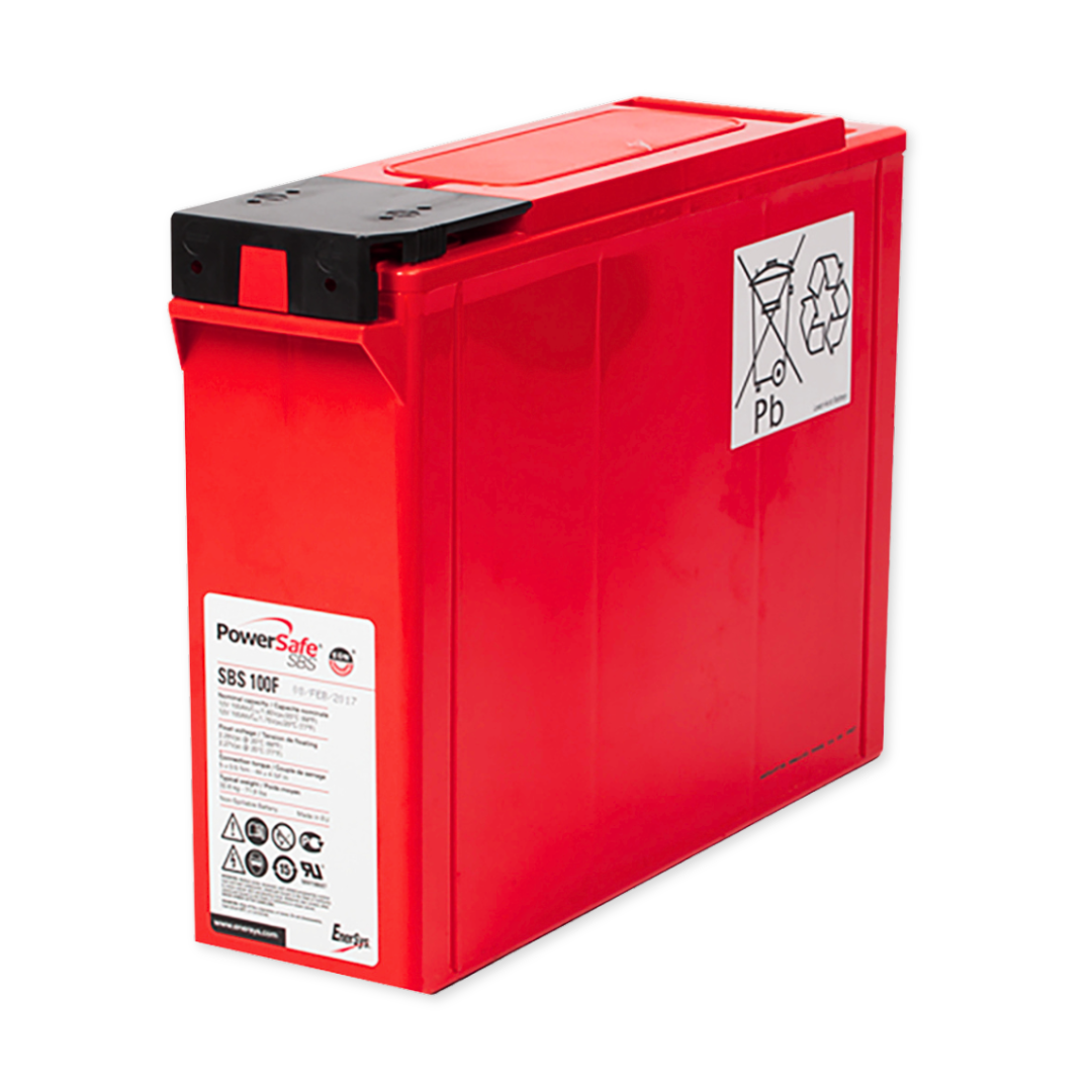 EnerSys PowerSafe SBS 12V 100Ah @ 8 Hr Rate 1.3 SPG ABS-FR Thin Plate Pure Lead Battery