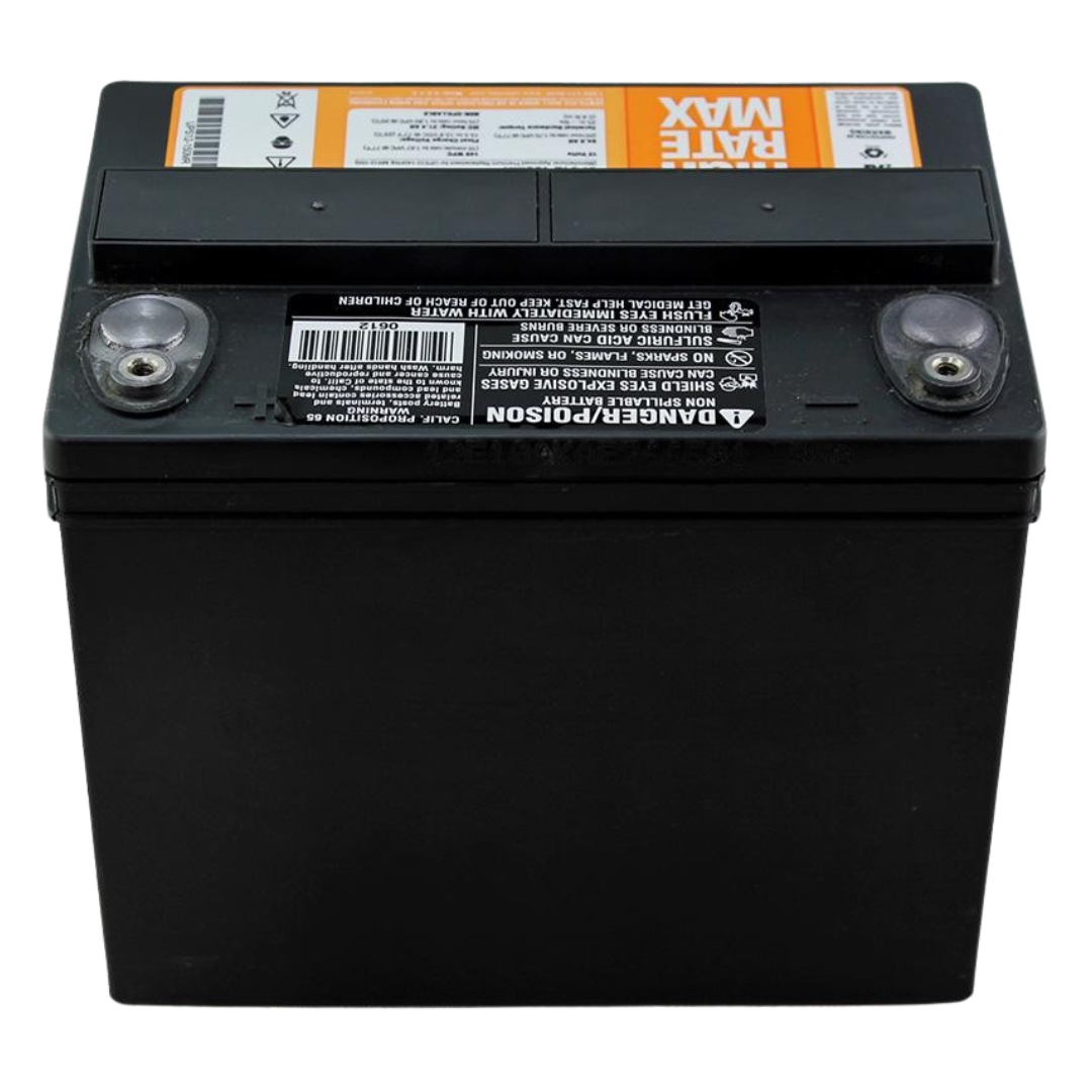 C&D High Rate Max 12V 100WPC @ 15 Min Rate AGM VRLA Battery