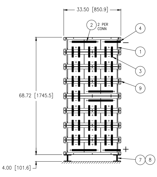 Stryten E-Series Absolyte AGP 100G25 48V 1200 Ah @ 8 Hr Rate 1-Stack 3W x 8H PBR NTR FR Low Rate Battery System