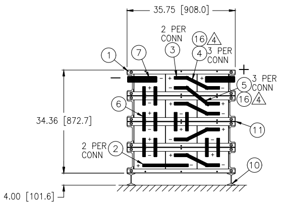 Stryten E-Series Absolyte AGP 100G27 24V 1296 Ah @ 8 Hr Rate 1-Stack 3W x 4H PTR NTL FR Medium Rate Battery System