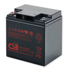 CSB Battery High Rate 12V 120WPC @ 15 Min Rate Flame Retardant Top Recessed Terminal AGM VRLA Battery