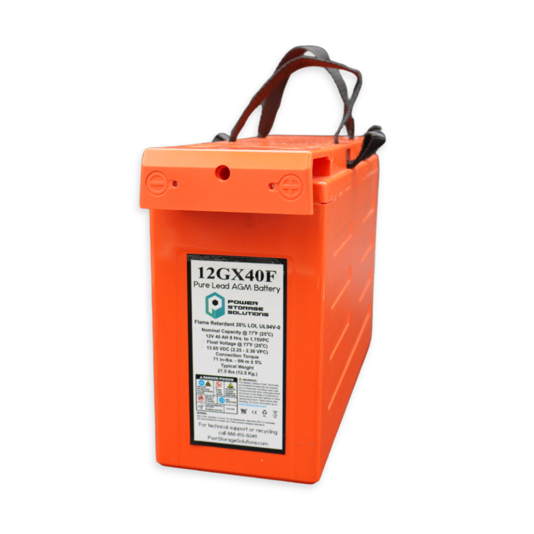 Power Storage Solutions 12GX Series 12V 40AH @ 15 Min Rate AGM VRLA Battery