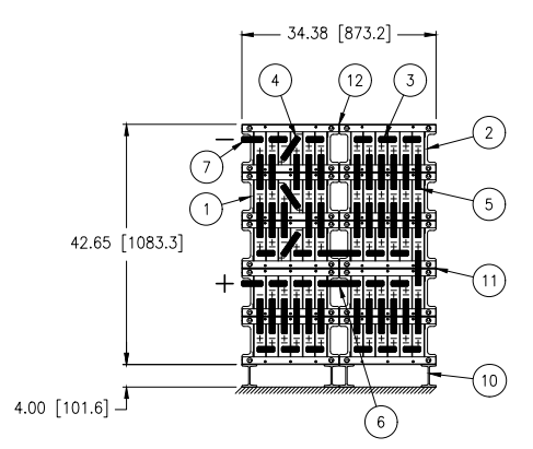 Stryten E-Series Absolyte AGP 50G05 120V 104 Ah @ 8 Hr Rate 2-Stack 6W x 5HFR PBL NTL FR Medium Rate Battery System