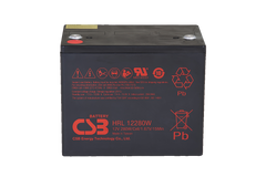 CSB Battery High Rate Long Life 12V 280WPC @ 15 Min Rate Flame Retardant Top Terminal AGM VRLA Battery