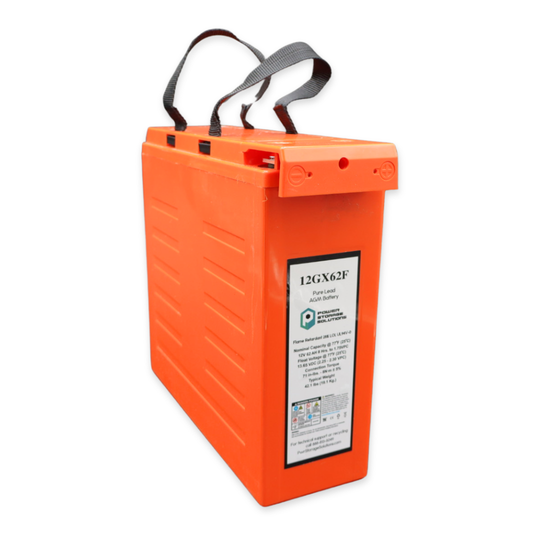 Power Storage Solutions 12GX Series 12V 62AH @ 8 Hr Rate AGM VRLA Battery