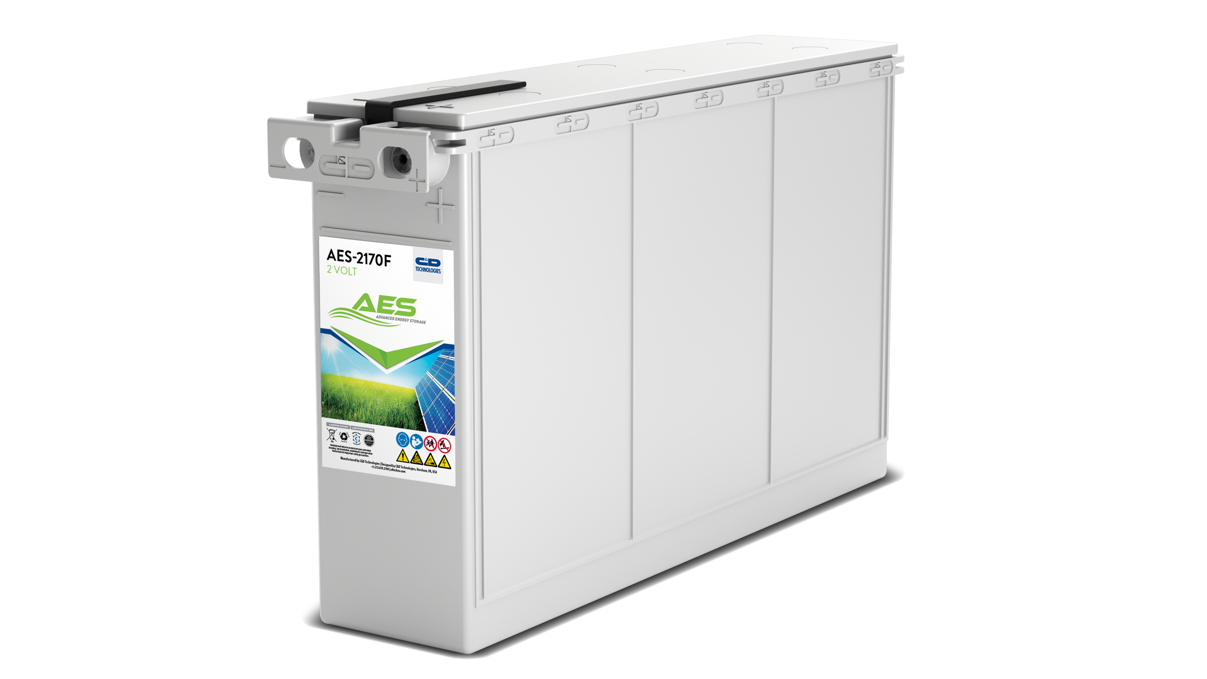 C&D Advanced Energy Storage 12V 192Ah @ 20 Hr Rate AGM VRLA Battery