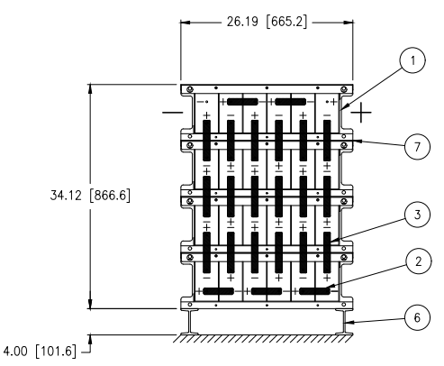Stryten E-Series Absolyte AGP 90G09 48V 344 Ah @ 8 Hr Rate 1-Stack 6W x 4H PTR NTL FR Low Rate Battery System