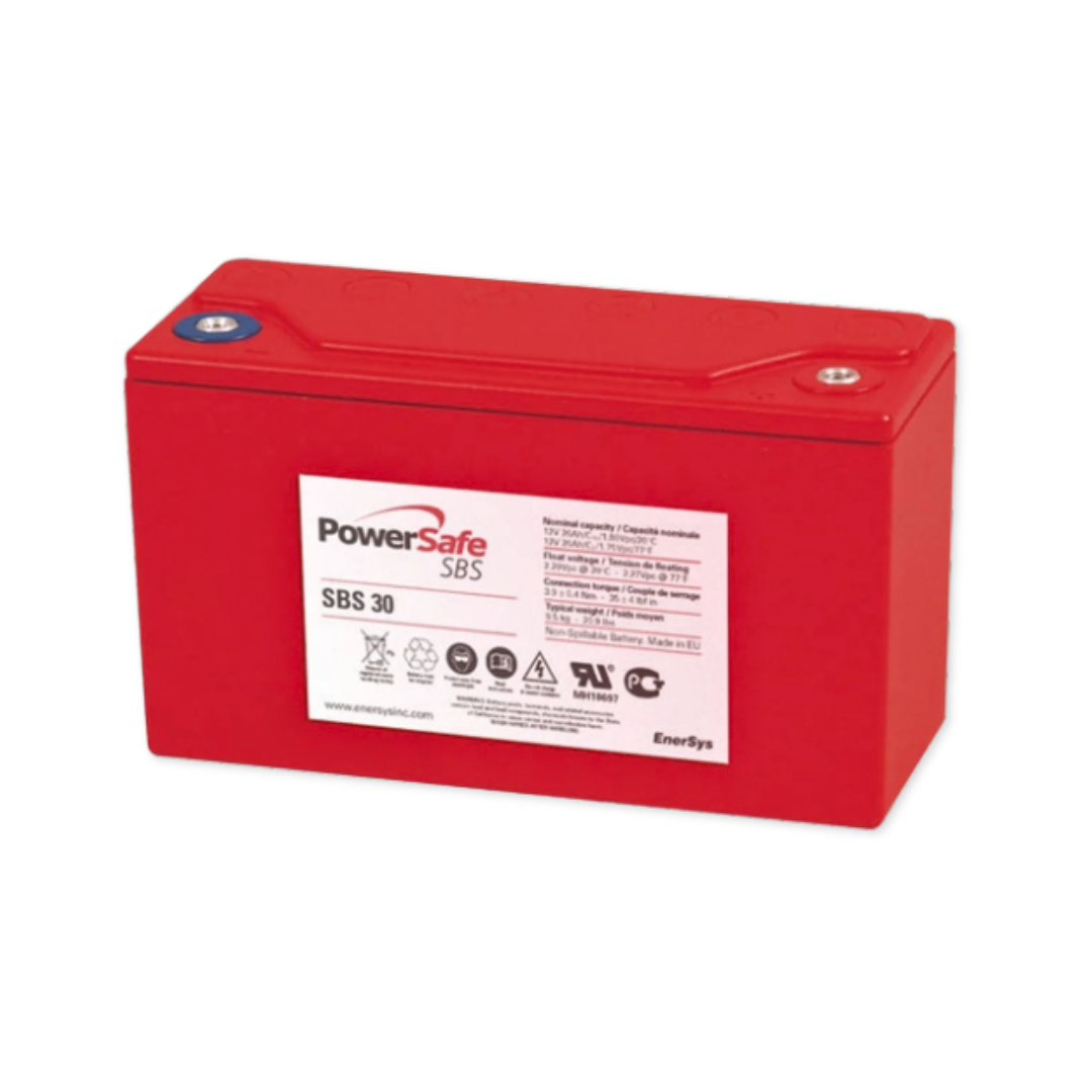 EnerSys PowerSafe SBS 12V 26Ah @ 8 Hr Rate 1.3 SPG ABS-FR Thin Plate Pure Lead Battery