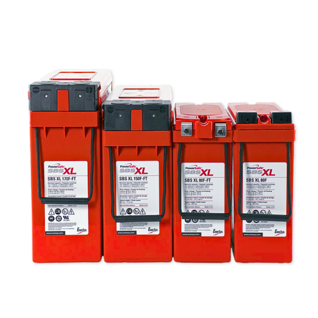 EnerSys PowerSafe SBS XL 12V 80Ah @ 8 Hr Rate 1.300 SPG ABS-FR Thin Plate Pure Lead Battery