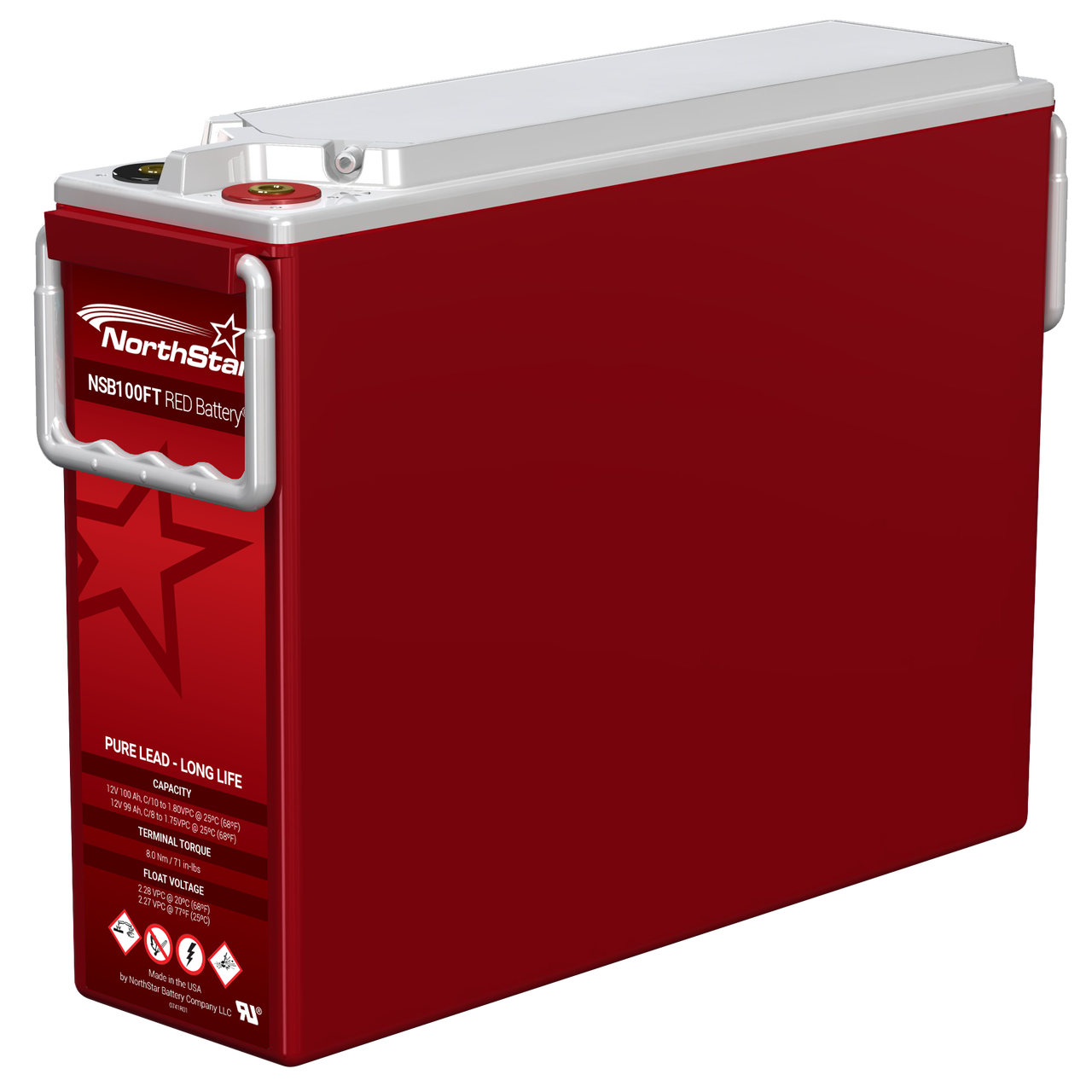 NorthStar NSB Red 12V 99Ah @ 8 Hr Rate 1.3 SPG ABS TPPL VRLA Battery