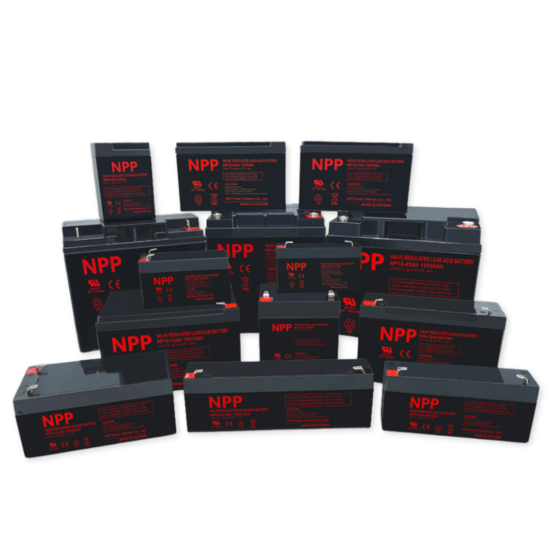 NPPower NP General Purpose Series 12V 35Ah @ 20 Hr Rate 1.300 SPG ABS-FR AGM VRLA Battery