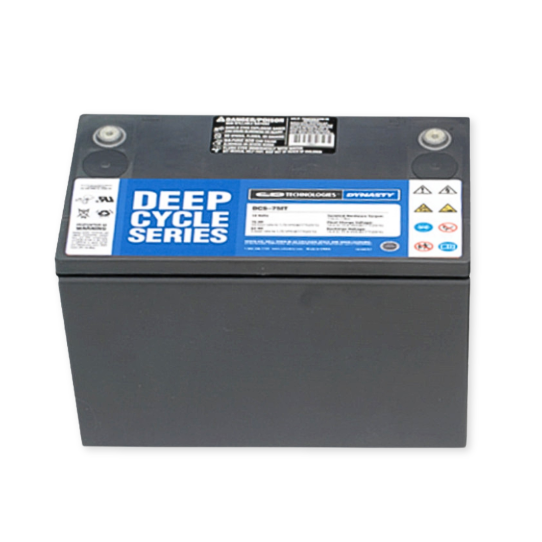 C&D Deep Cycle Series 12V 75Ah @ 20 Hr Rate AGM VRLA Battery w/ Lift Handle