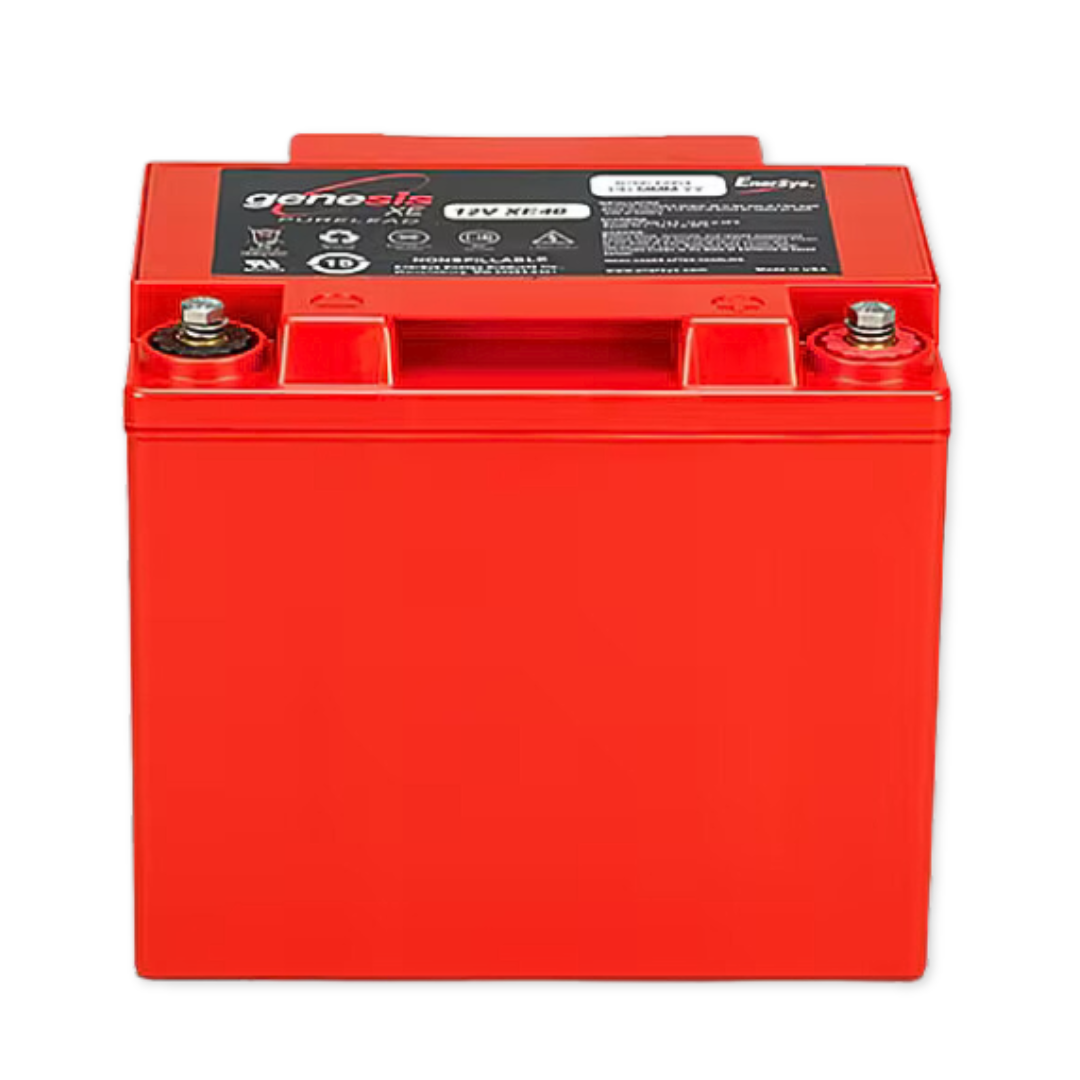 EnerSys Genesis XE 12V 40Ah @ 8 Hr Rate 1.300 SPG ABS-FR Thin Plate Pure Lead VRLA Battery w/ Metal Jacket