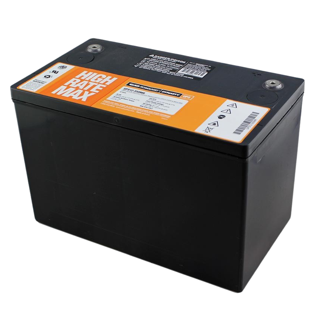 C&D High Rate Max 12V 350WPC @ 15 Min Rate AGM VRLA Battery