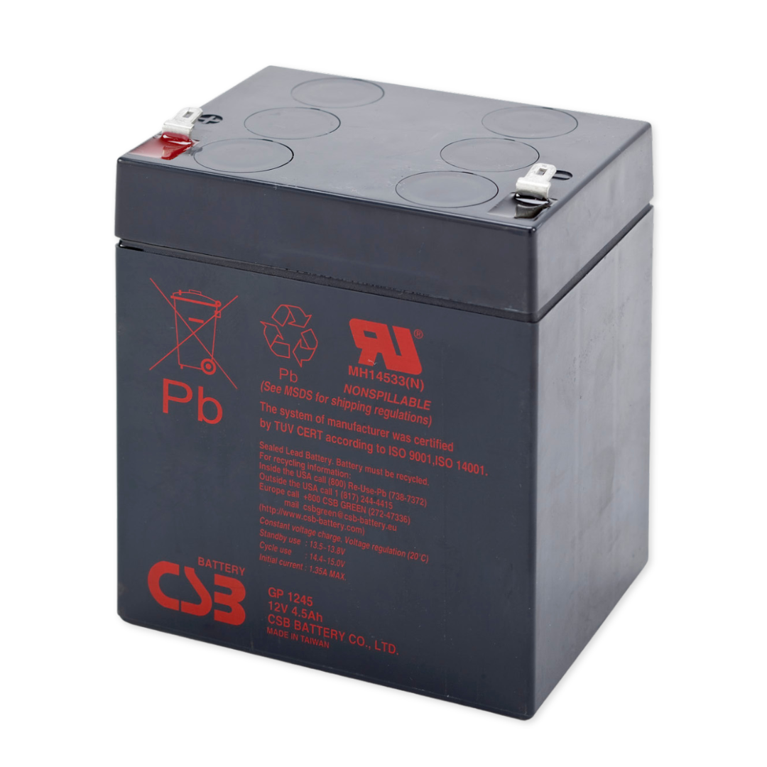 CSB Battery GP Series 12V 4.5Ah @ 20 Hr Rate Top F2 Terminal AGM VRLA Battery