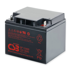 CSB Battery GP Series 12V 40Ah @ 20 Hr Rate Top Recessed Bolt Terminal AGM VRLA Battery