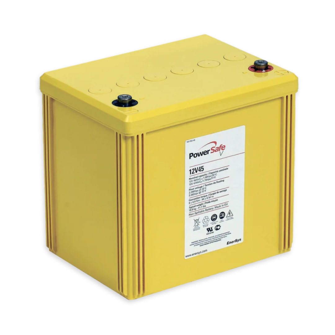 EnerSys PowerSafe V-TT 12V 47Ah @ 8 Hr Rate 1.300 SPG ABS-FR Thin Plate Pure Lead Top Terminal Battery